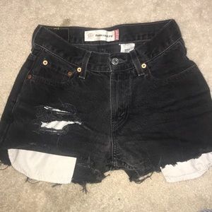 Distressed Jean Shorts